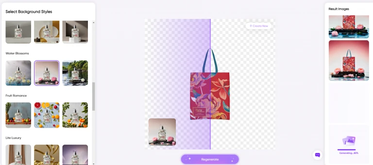 Tote Bag AI Background Generation