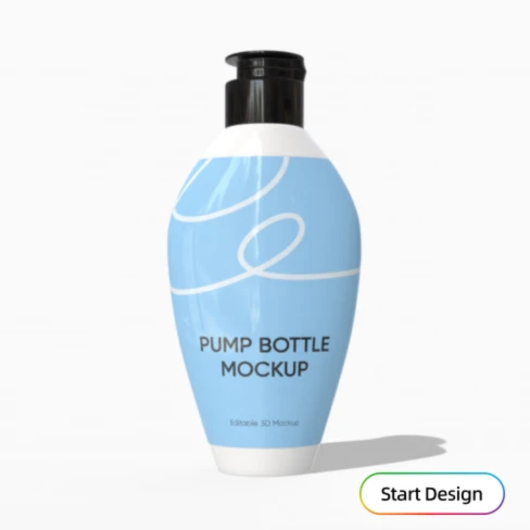 shampoo 3D mockup