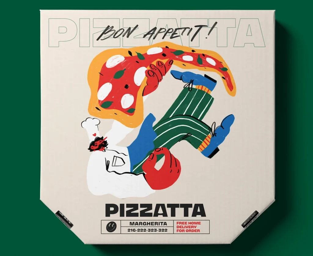 Pizza packaging design