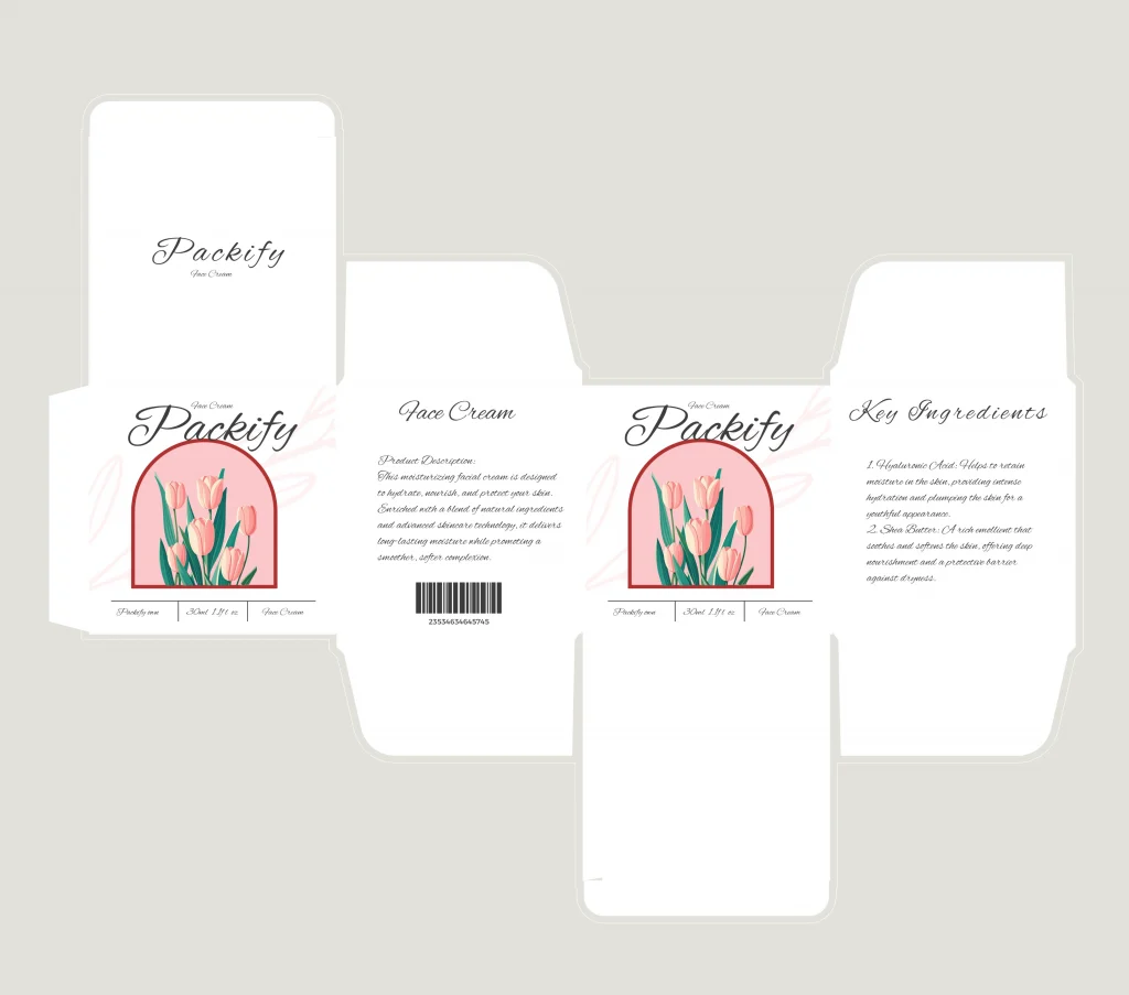 Cream design label