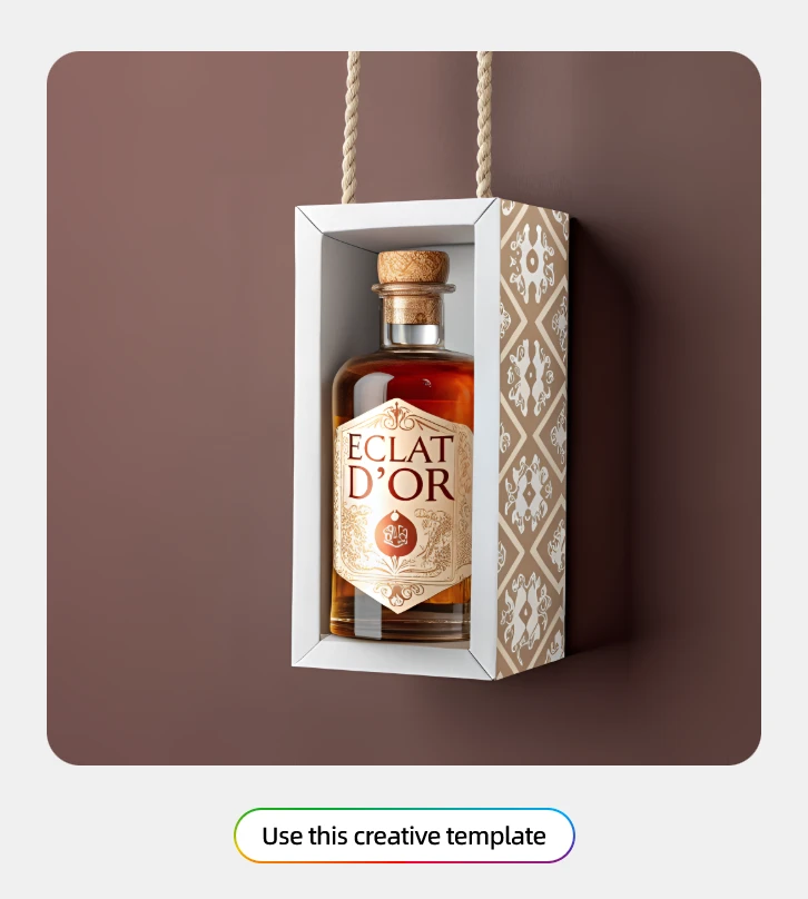 Classic Whisky Bottle Packaging design